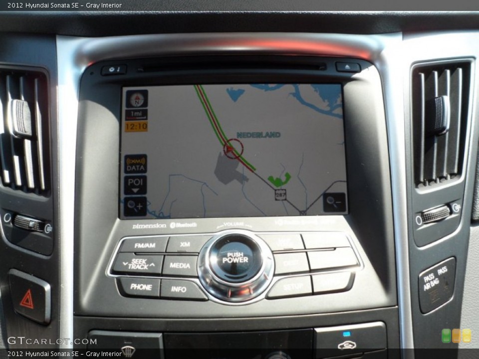 Gray Interior Navigation for the 2012 Hyundai Sonata SE #54148170