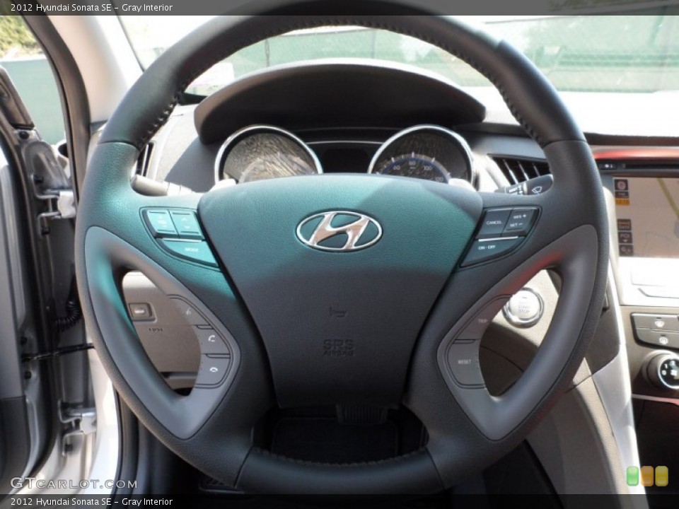 Gray Interior Steering Wheel for the 2012 Hyundai Sonata SE #54148209