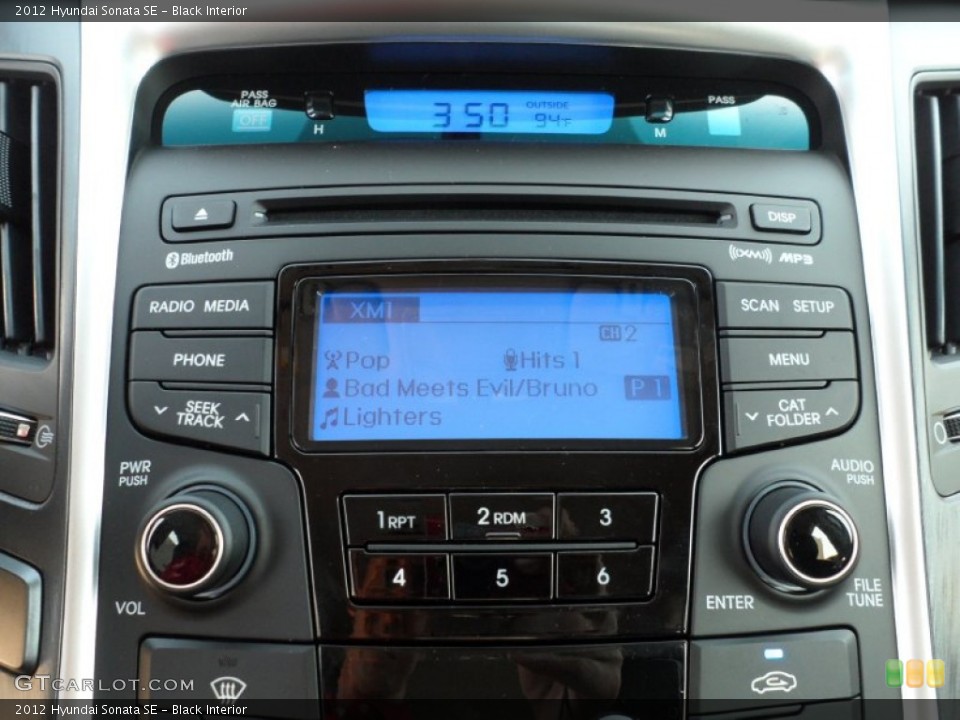 Black Interior Audio System for the 2012 Hyundai Sonata SE #54148515