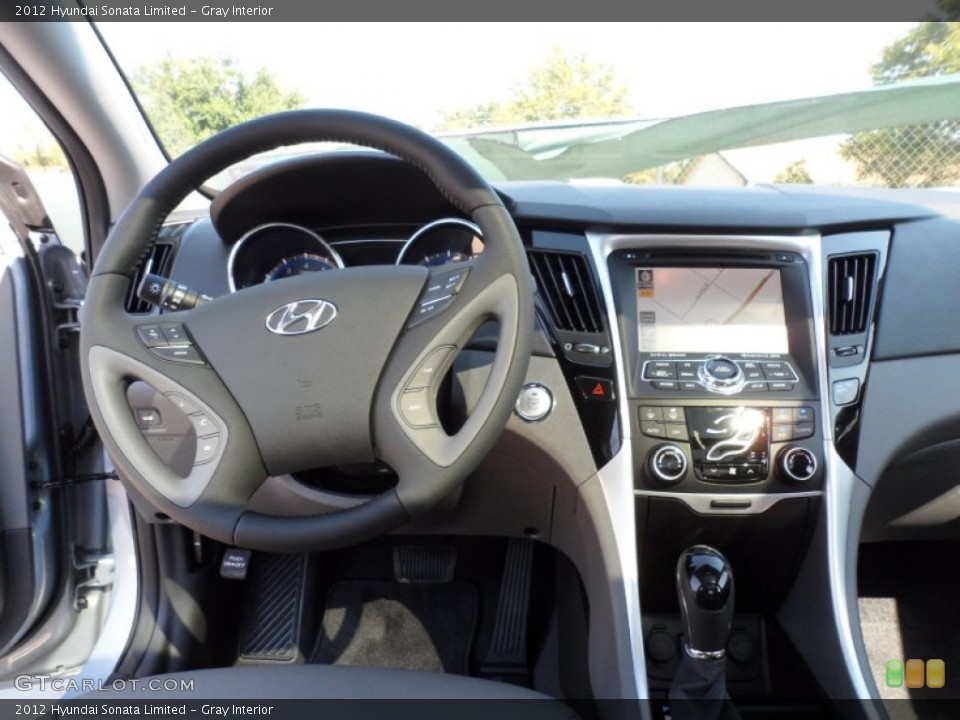 Gray Interior Dashboard for the 2012 Hyundai Sonata Limited #54148866