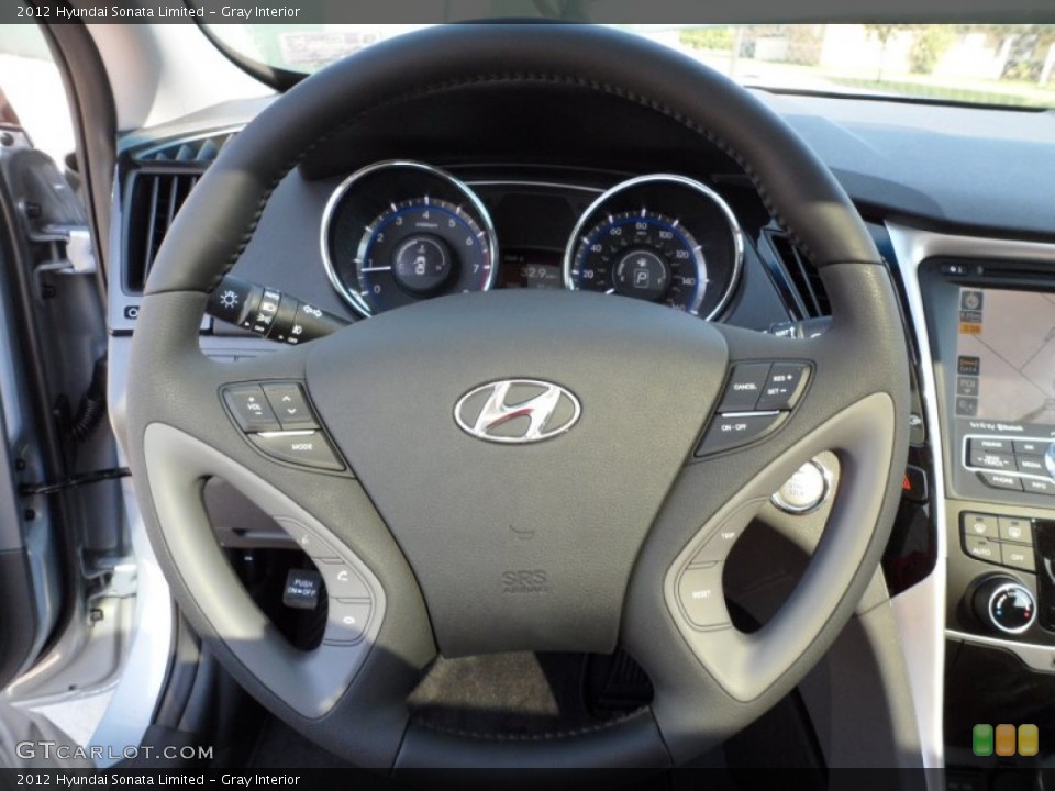 Gray Interior Steering Wheel for the 2012 Hyundai Sonata Limited #54148920