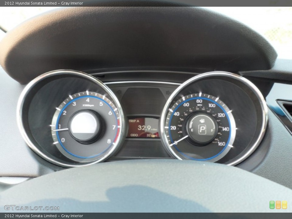 Gray Interior Gauges for the 2012 Hyundai Sonata Limited #54148930