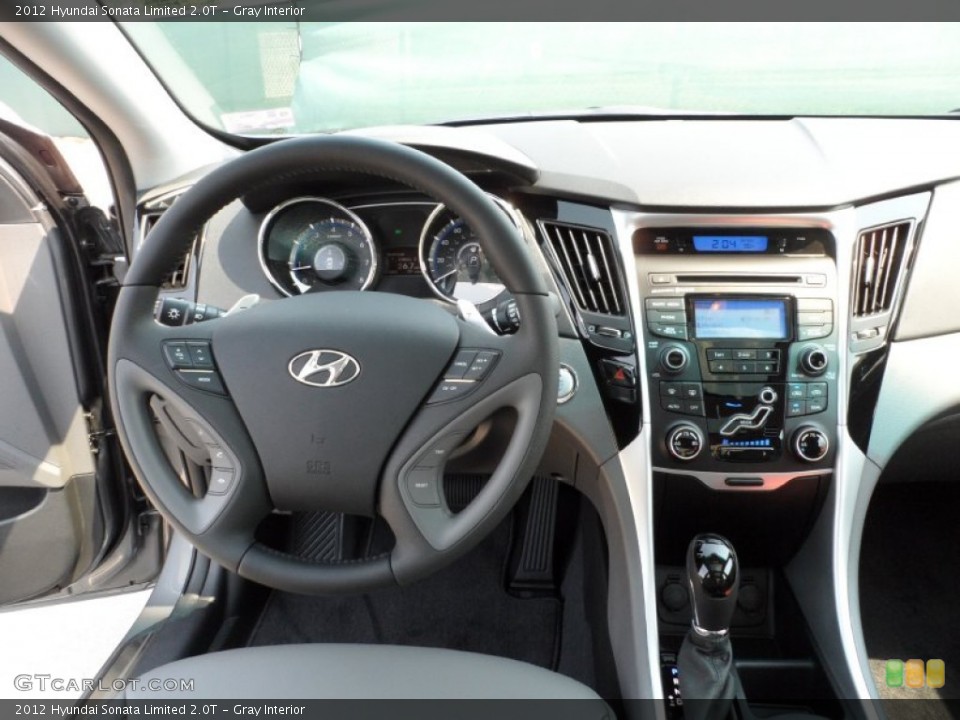 Gray Interior Dashboard for the 2012 Hyundai Sonata Limited 2.0T #54149199