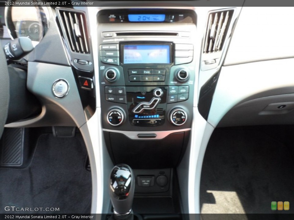 Gray Interior Controls for the 2012 Hyundai Sonata Limited 2.0T #54149205