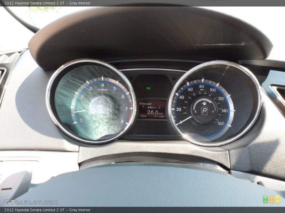 Gray Interior Gauges for the 2012 Hyundai Sonata Limited 2.0T #54149268