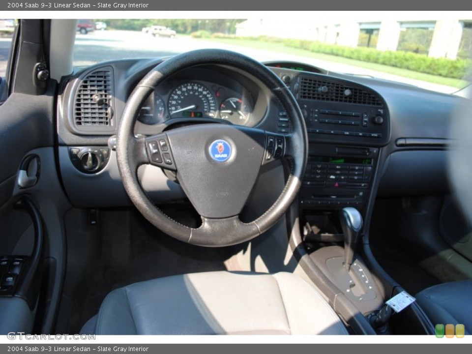 Slate Gray Interior Dashboard for the 2004 Saab 9-3 Linear Sedan #54149385