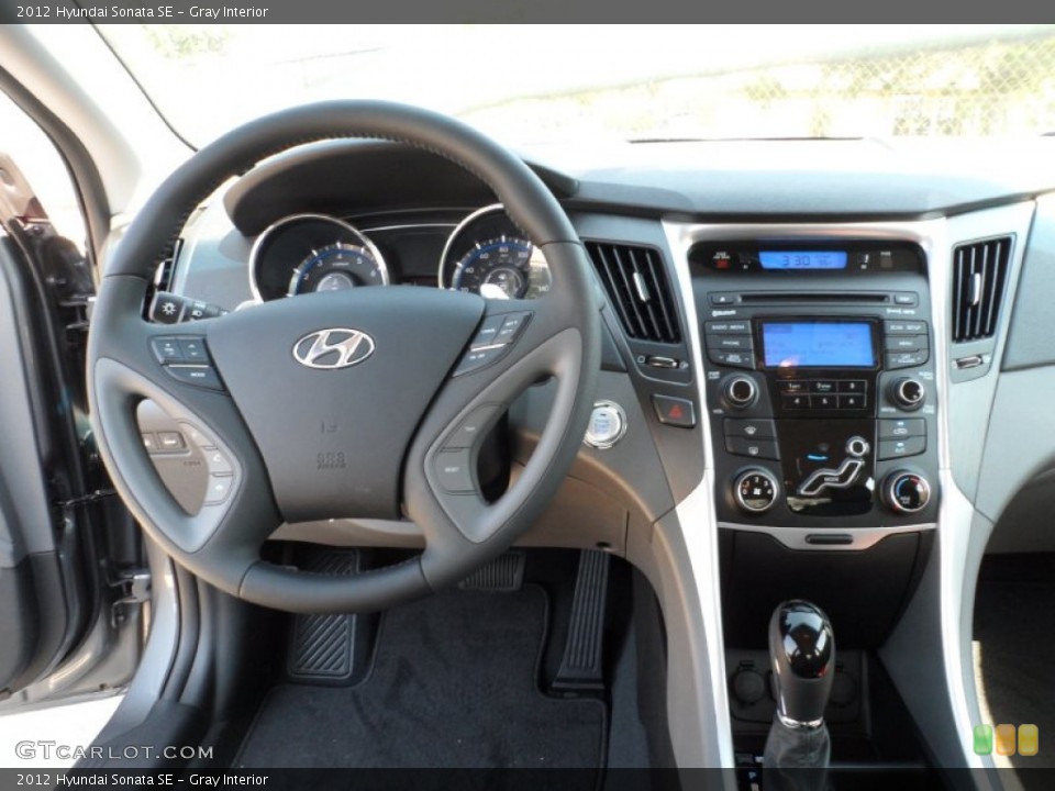 Gray Interior Dashboard for the 2012 Hyundai Sonata SE #54149496