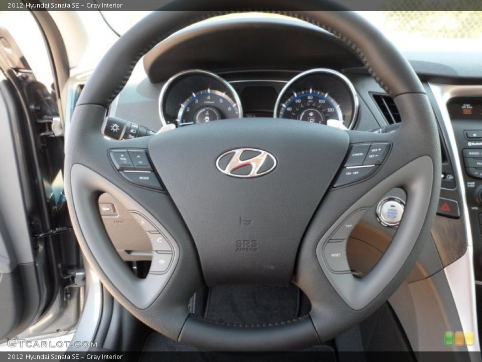 Gray Interior Steering Wheel for the 2012 Hyundai Sonata SE #54149532