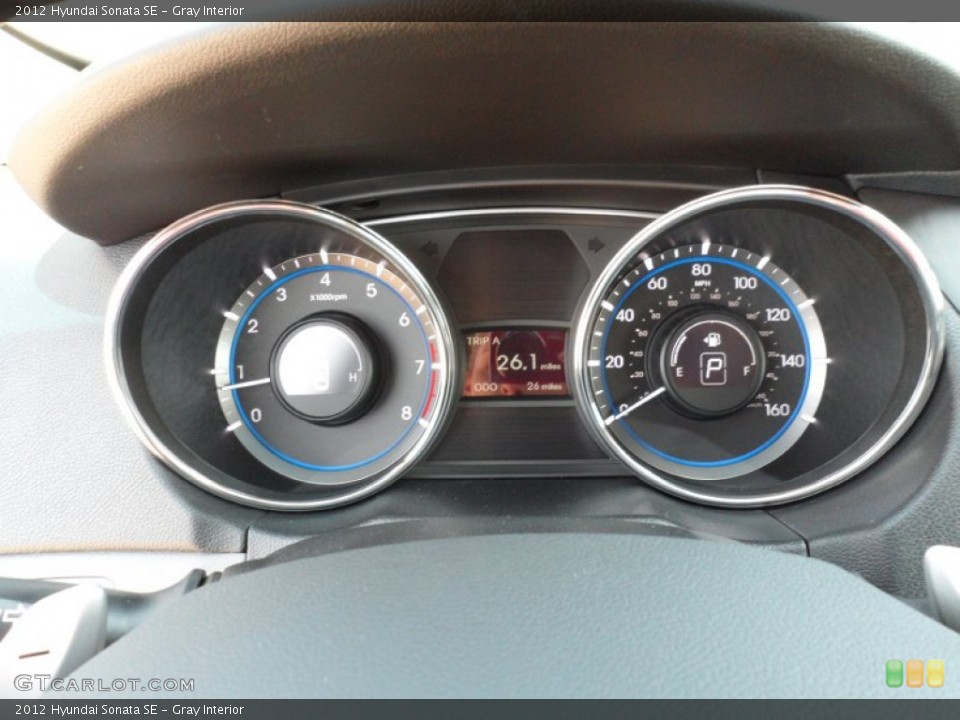 Gray Interior Gauges for the 2012 Hyundai Sonata SE #54149541