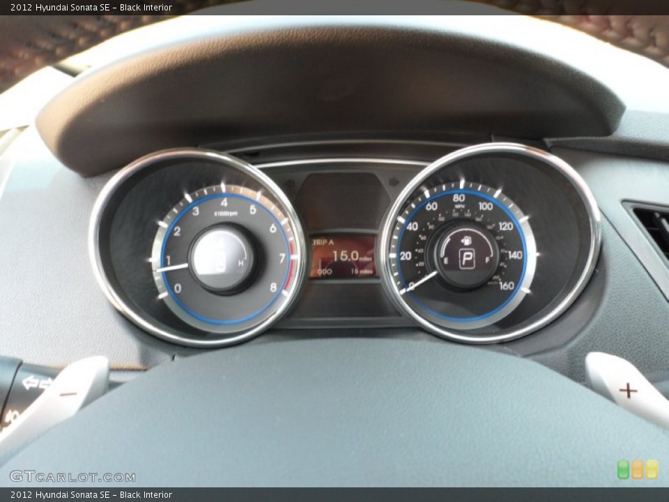 Black Interior Gauges for the 2012 Hyundai Sonata SE #54149844