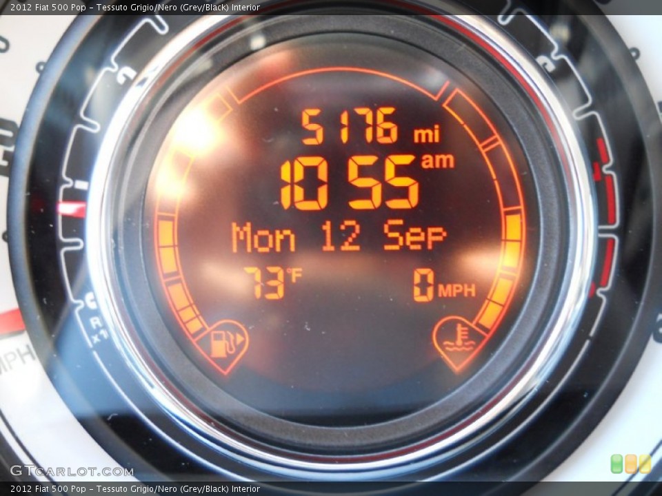 Tessuto Grigio/Nero (Grey/Black) Interior Gauges for the 2012 Fiat 500 Pop #54150030