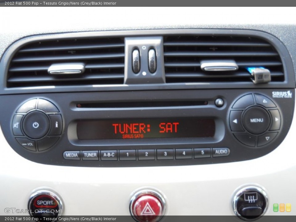 Tessuto Grigio/Nero (Grey/Black) Interior Audio System for the 2012 Fiat 500 Pop #54150063