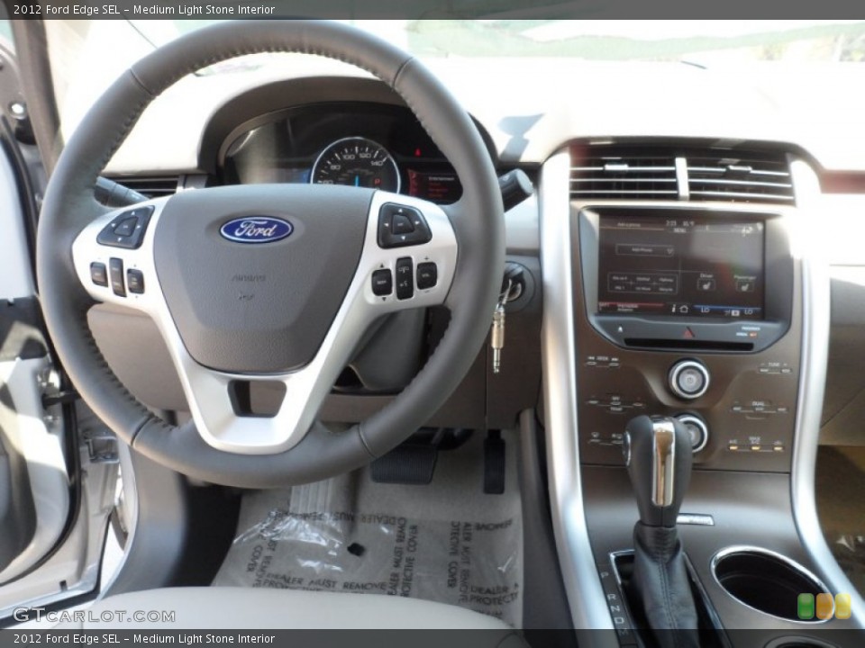 Medium Light Stone Interior Dashboard for the 2012 Ford Edge SEL #54150363