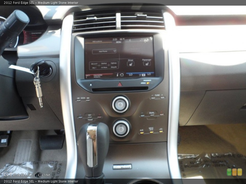 Medium Light Stone Interior Controls for the 2012 Ford Edge SEL #54150369
