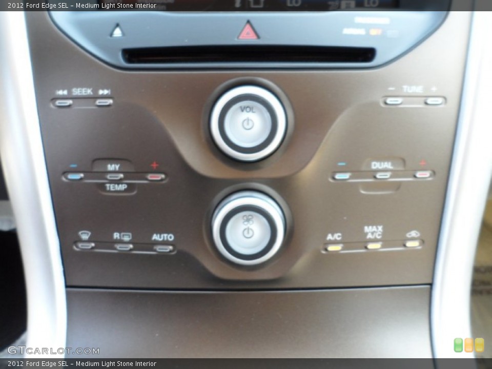 Medium Light Stone Interior Controls for the 2012 Ford Edge SEL #54150384