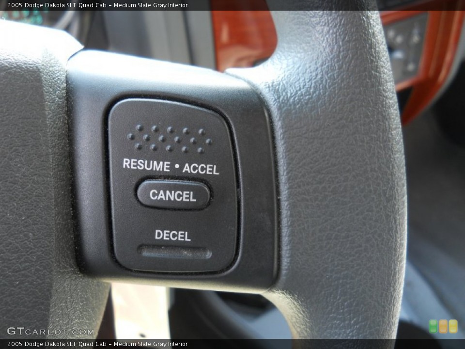 Medium Slate Gray Interior Controls for the 2005 Dodge Dakota SLT Quad Cab #54150579