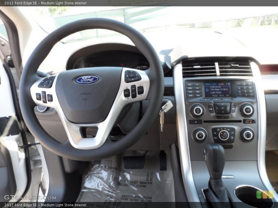 Medium Light Stone Interior Dashboard for the 2012 Ford Edge SE #54150675