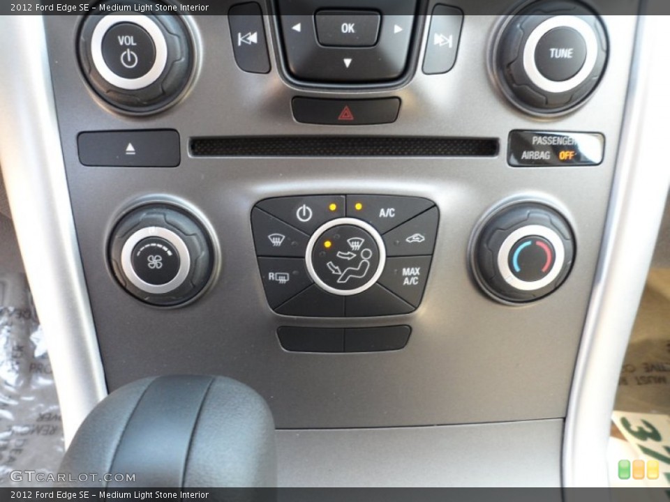 Medium Light Stone Interior Controls for the 2012 Ford Edge SE #54150704