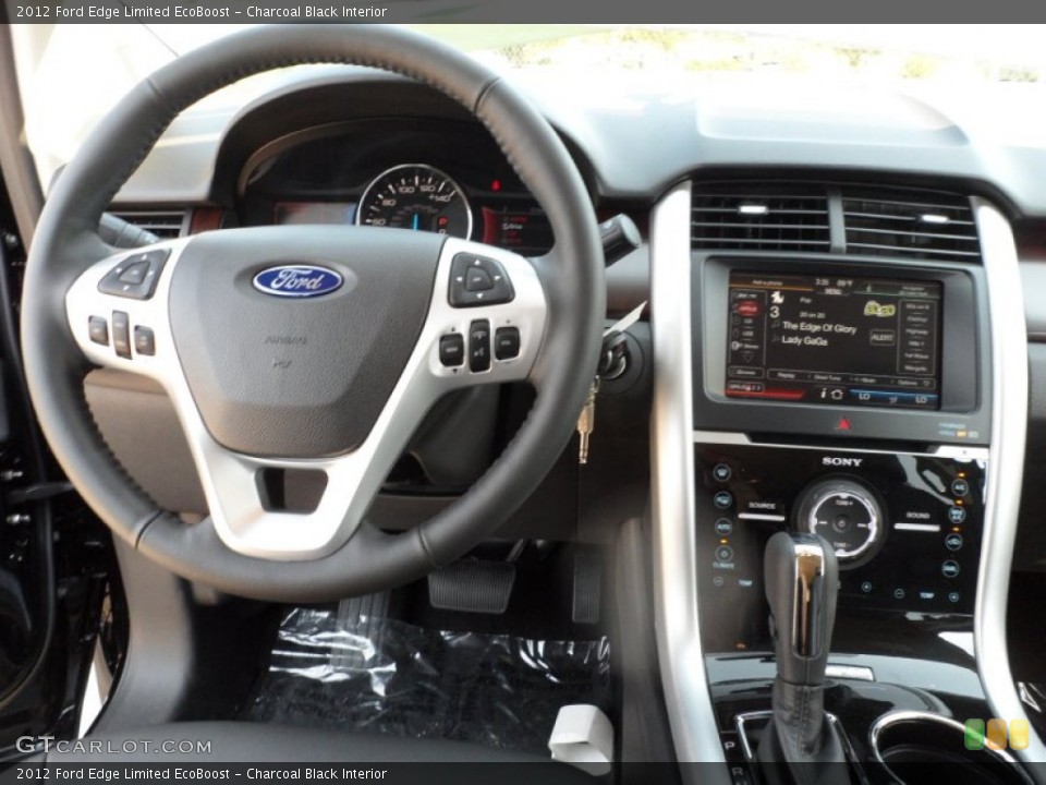 Charcoal Black Interior Dashboard for the 2012 Ford Edge Limited EcoBoost #54151032