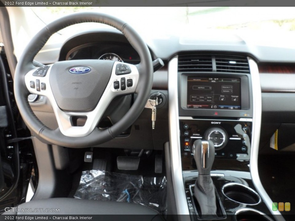 Charcoal Black Interior Dashboard for the 2012 Ford Edge Limited #54151662