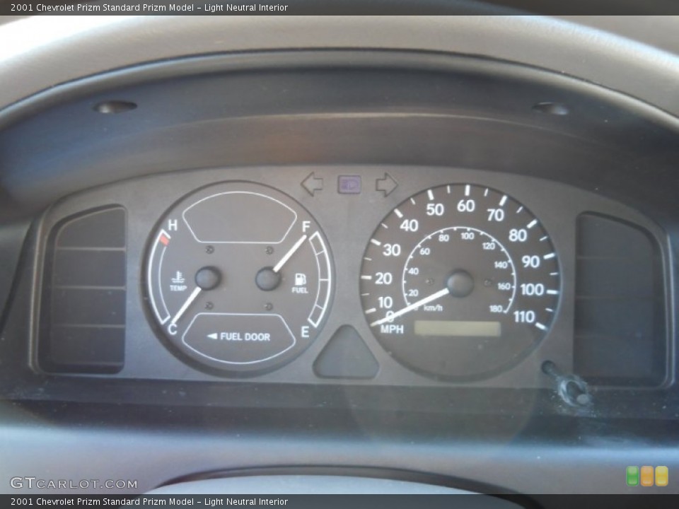 Light Neutral Interior Gauges for the 2001 Chevrolet Prizm  #54152739