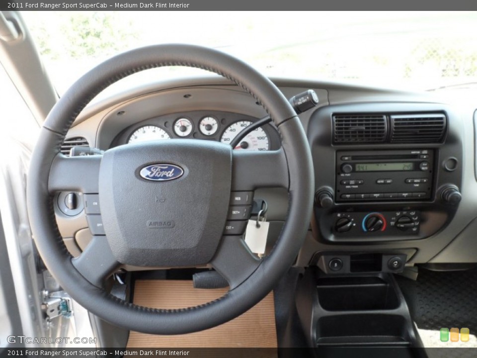 Medium Dark Flint Interior Dashboard for the 2011 Ford Ranger Sport SuperCab #54153567