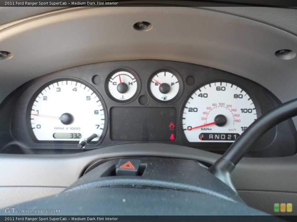 Medium Dark Flint Interior Gauges for the 2011 Ford Ranger Sport SuperCab #54153603