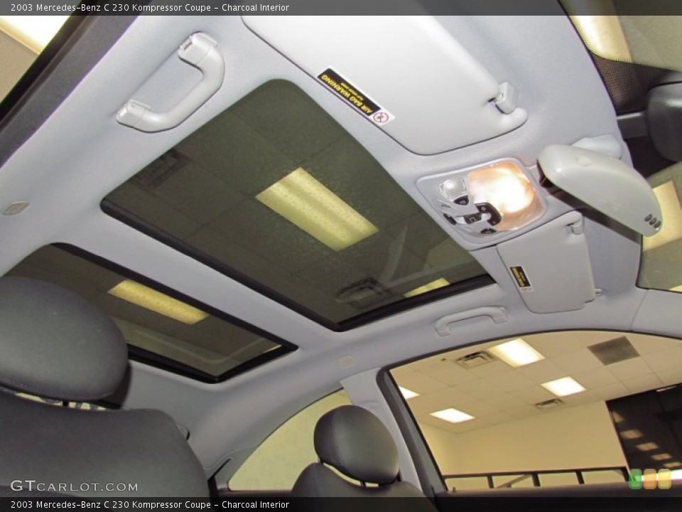 Charcoal Interior Sunroof for the 2003 Mercedes-Benz C 230 Kompressor Coupe #54155655