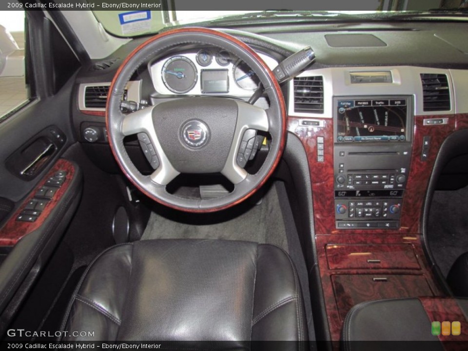 Ebony/Ebony Interior Dashboard for the 2009 Cadillac Escalade Hybrid #54156189