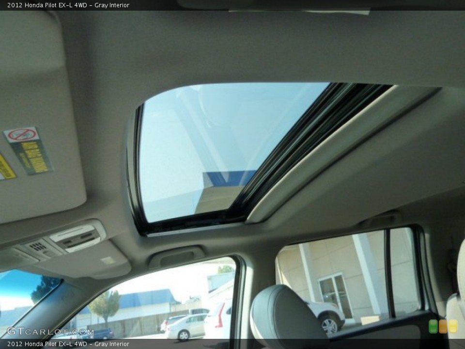 Gray Interior Sunroof for the 2012 Honda Pilot EX-L 4WD #54156896