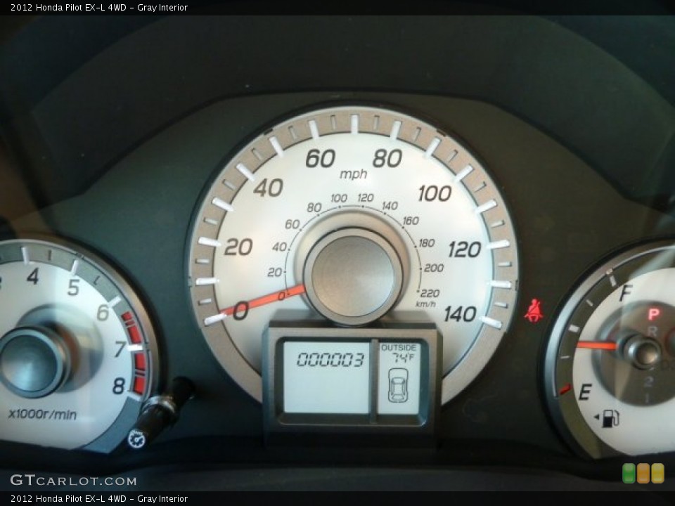 Gray Interior Gauges for the 2012 Honda Pilot EX-L 4WD #54156933