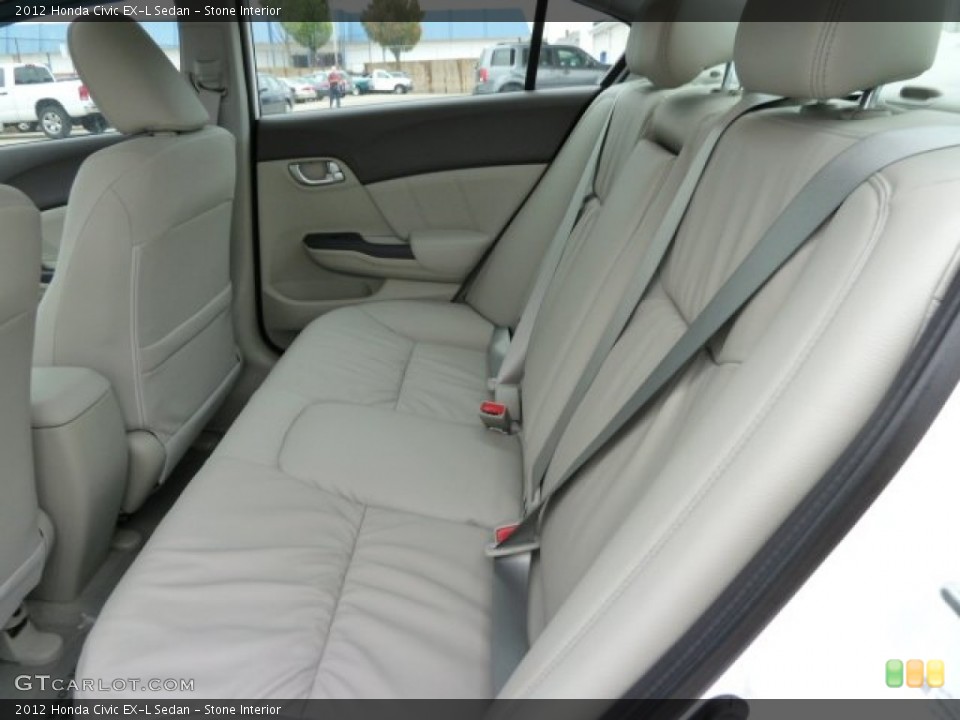 Stone Interior Photo for the 2012 Honda Civic EX-L Sedan #54157026