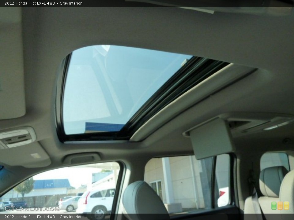 Gray Interior Sunroof for the 2012 Honda Pilot EX-L 4WD #54157227