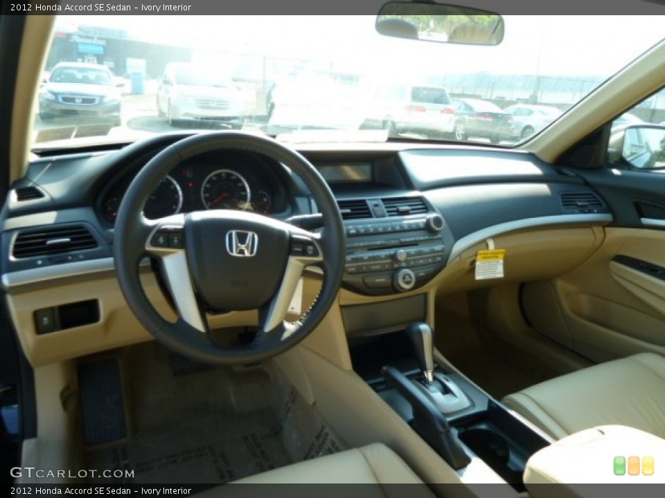 Ivory Interior Dashboard for the 2012 Honda Accord SE Sedan #54157374
