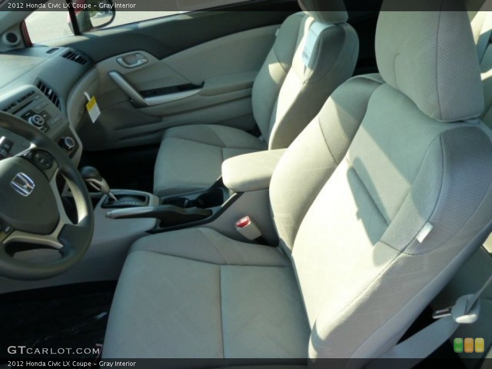Gray Interior Photo for the 2012 Honda Civic LX Coupe #54157524