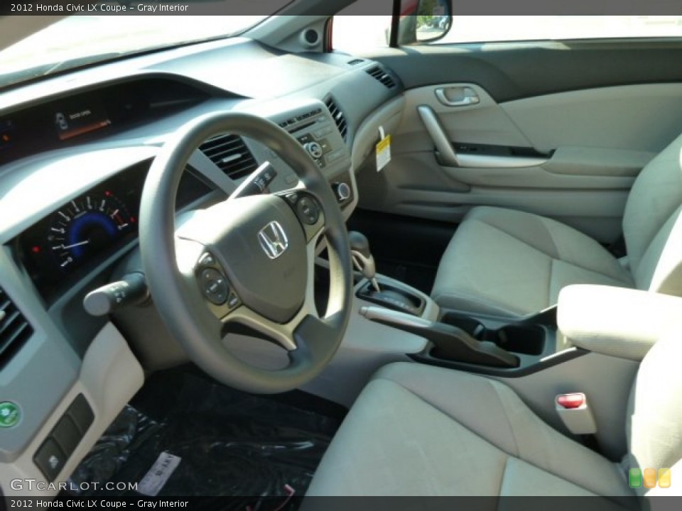 Gray Interior Photo for the 2012 Honda Civic LX Coupe #54157557