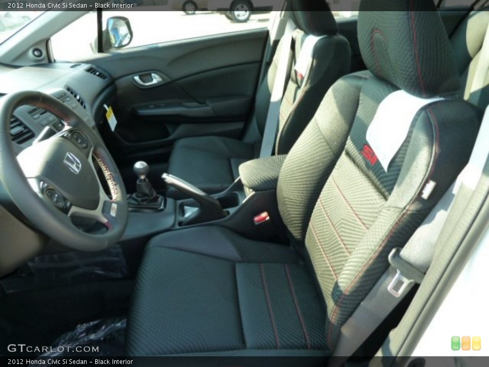 Black Interior Photo for the 2012 Honda Civic Si Sedan #54157688