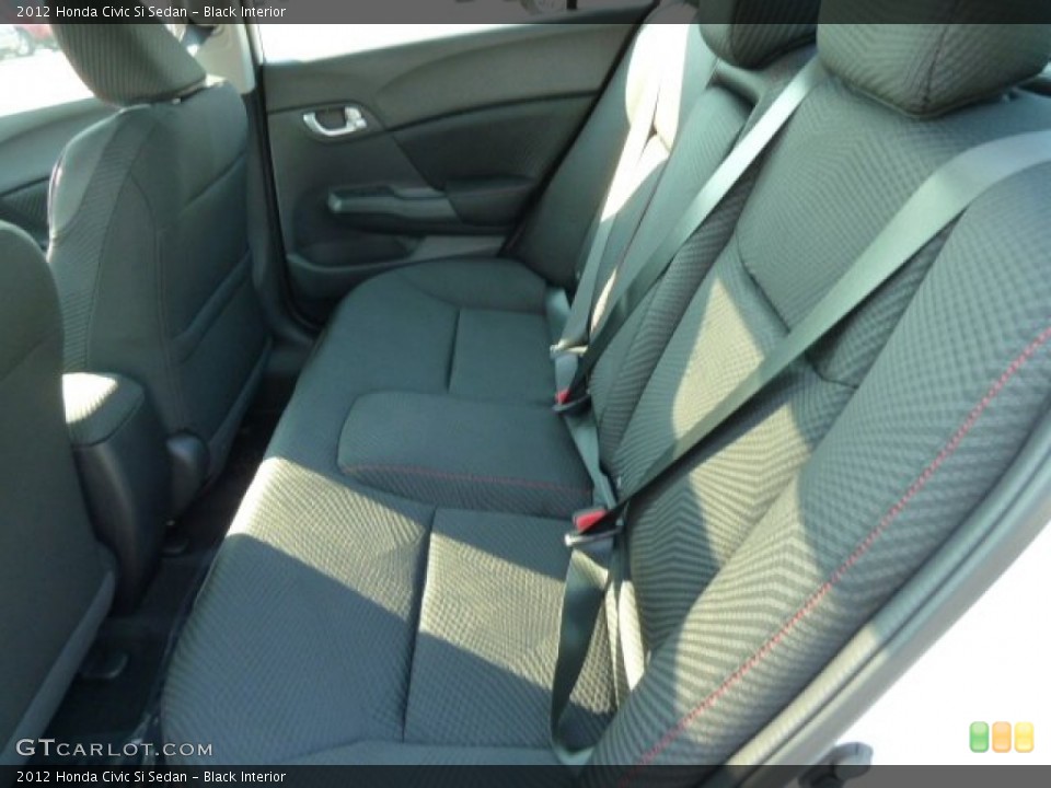 Black Interior Photo for the 2012 Honda Civic Si Sedan #54157698