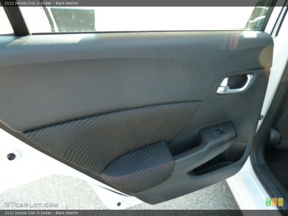Black Interior Door Panel for the 2012 Honda Civic Si Sedan #54157713