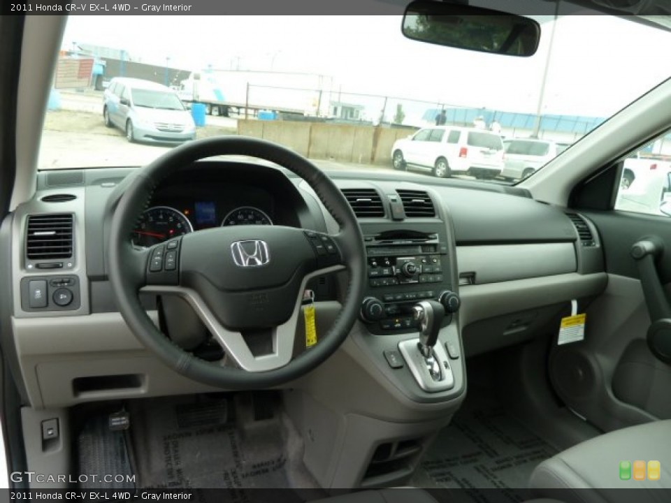 Gray Interior Dashboard for the 2011 Honda CR-V EX-L 4WD #54158052