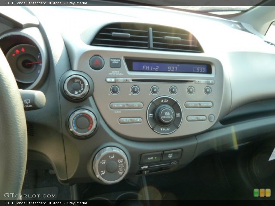 Gray Interior Controls for the 2011 Honda Fit  #54158262