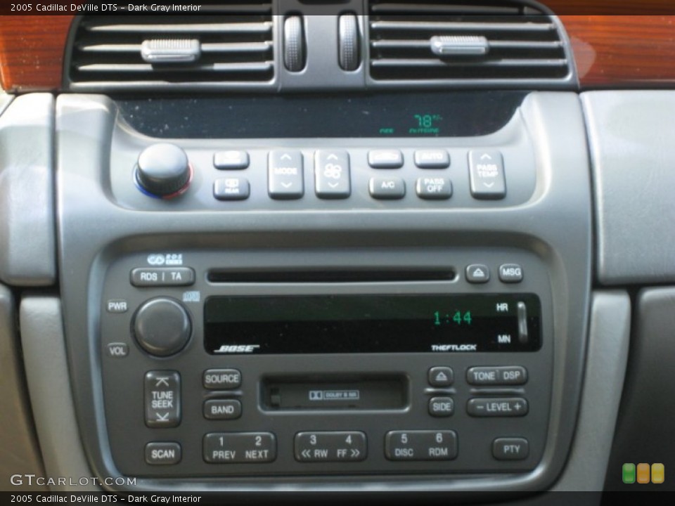 Dark Gray Interior Audio System for the 2005 Cadillac DeVille DTS #54158739