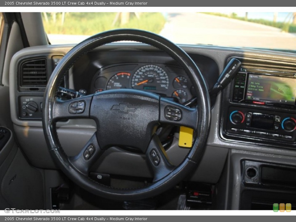 Medium Gray Interior Steering Wheel for the 2005 Chevrolet Silverado 3500 LT Crew Cab 4x4 Dually #54159261