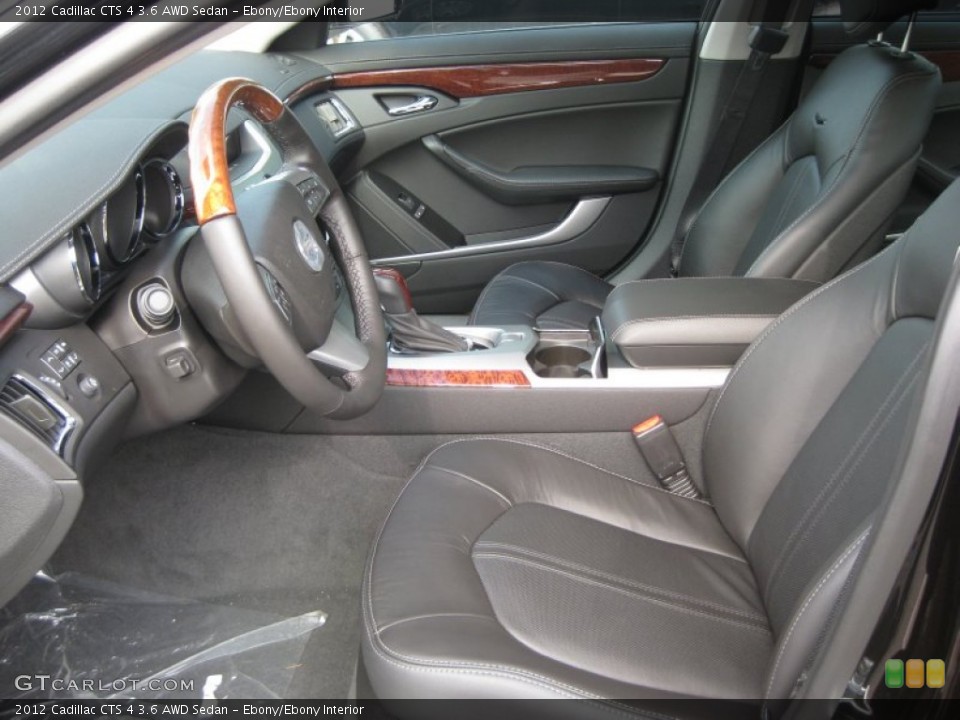 Ebony/Ebony Interior Photo for the 2012 Cadillac CTS 4 3.6 AWD Sedan #54159876