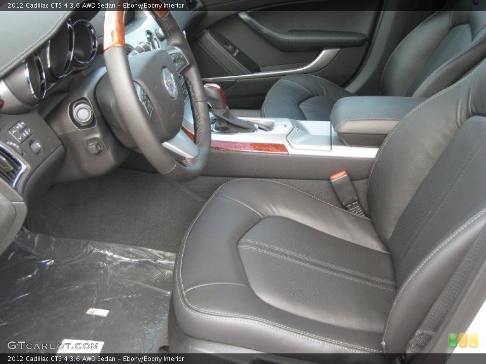 Ebony/Ebony Interior Photo for the 2012 Cadillac CTS 4 3.6 AWD Sedan #54160152