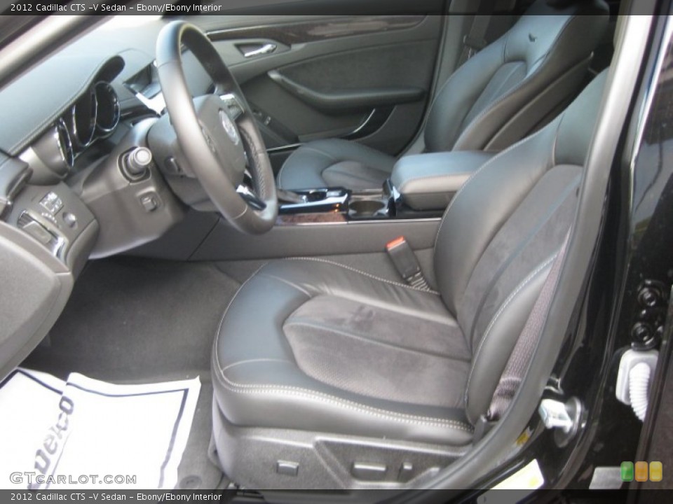 Ebony/Ebony Interior Photo for the 2012 Cadillac CTS -V Sedan #54160302