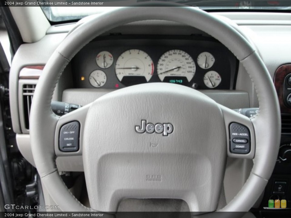 Sandstone Interior Steering Wheel For The 2004 Jeep Grand