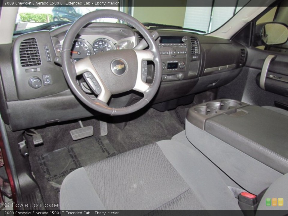 Ebony Interior Prime Interior for the 2009 Chevrolet Silverado 1500 LT Extended Cab #54163305
