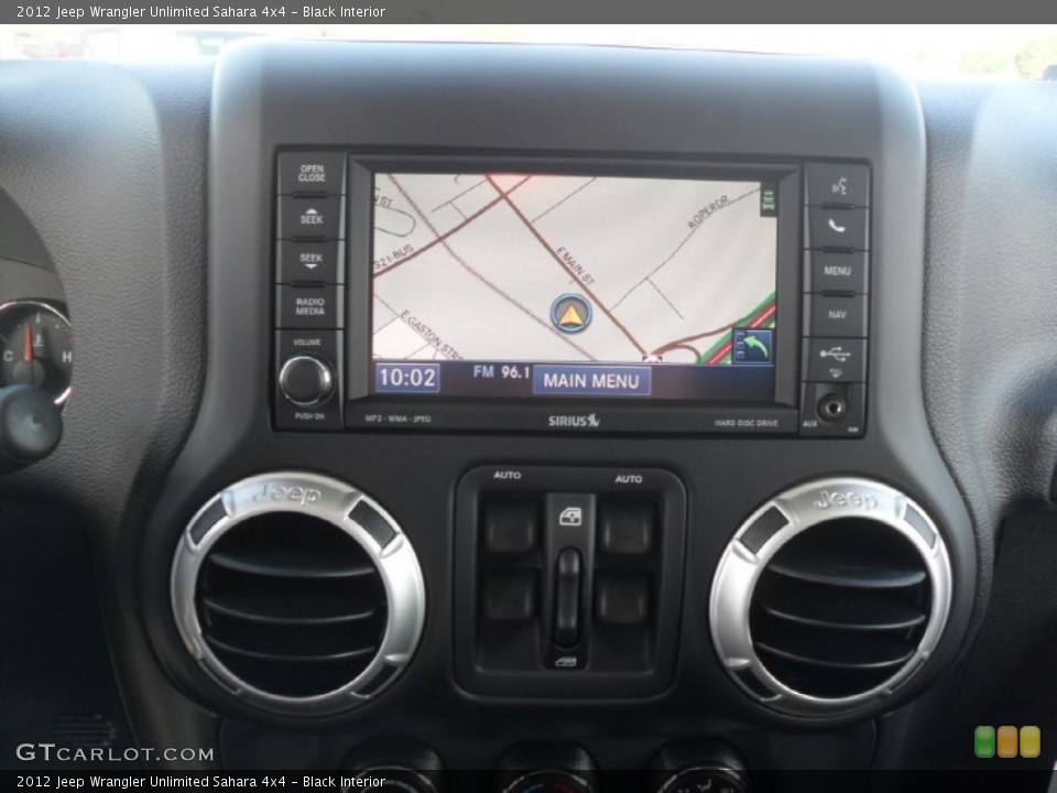Black Interior Navigation for the 2012 Jeep Wrangler Unlimited Sahara 4x4 #54164142