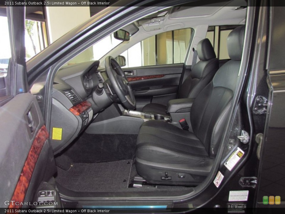 Off Black Interior Photo for the 2011 Subaru Outback 2.5i Limited Wagon #54164181